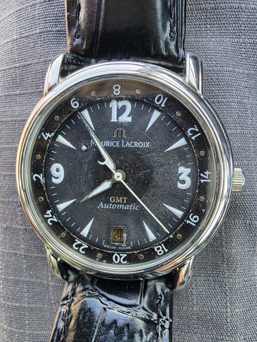 Maurice Lacroix Pontos GMT Automatic (Reference 10818 / PT6037).